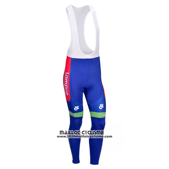 2012 Maillot Ciclismo Lampre Merida Rose et Azur Manches Longues et Cuissard
